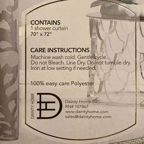 Natalie Shower Curtain 70”x72” - Picture 8 of 13
